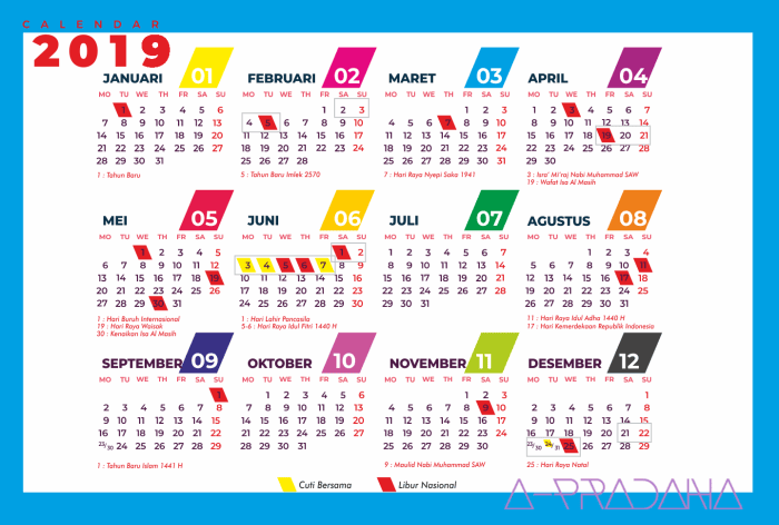Download Kalender 2019 Indonesia