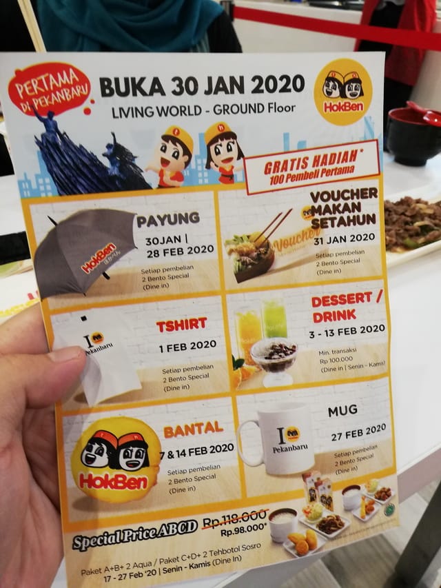 Berbagai Promo HokBen Pekanbaru