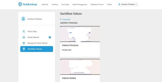 Cara Download Sertifikat Vaksin Covid-19