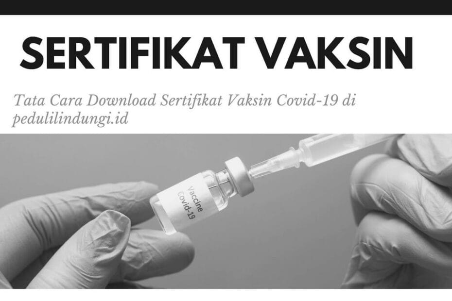Tata Cara Download Sertifikat Vaksin Covid-19 di pedulilindungi.id