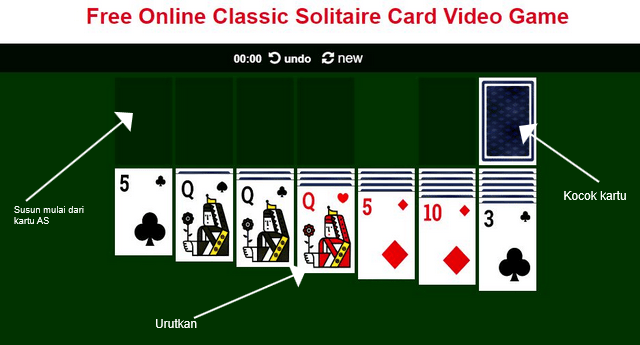 Bermain Solitaire