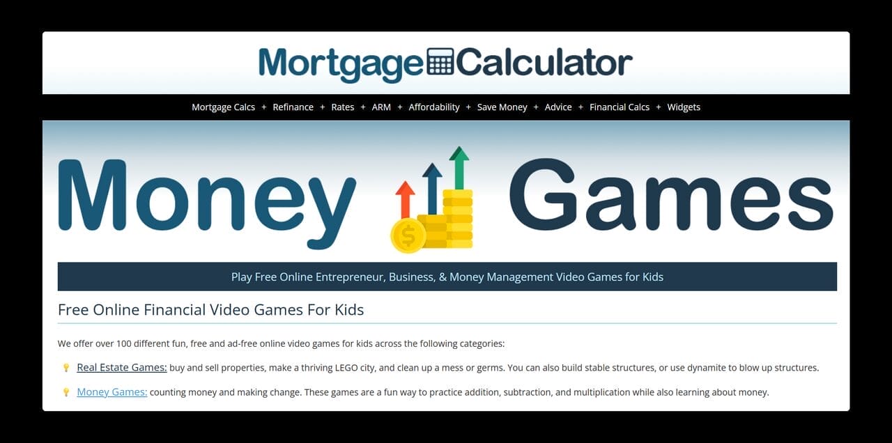 Rekomendasi game seru di MortgageCalculator.org